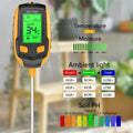 SmartGrow 4-in-1 Digital Soil Meter – Moisture, pH, Temperature & Sunlight Intensity for Perfect Plant Care