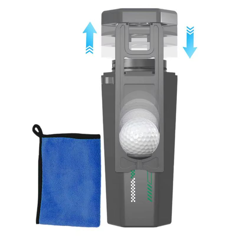 Golf Ball Washer with Golf Towel Portable Golf Ball Cleaner Golf Ball Washing Machine Multipurpose Golfs Club Cleaning Accesory